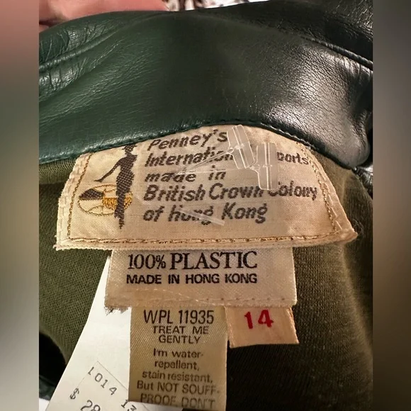 Vintage Penney’s International Imports Western Green Embroidered Jacket XL 14 - Picture 9 of 16